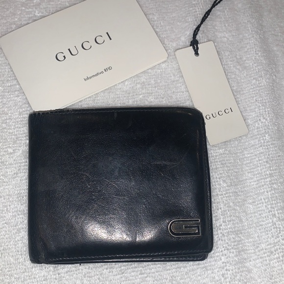 Genuine Gucci Black Leather Wallet - Picture 1 of 10